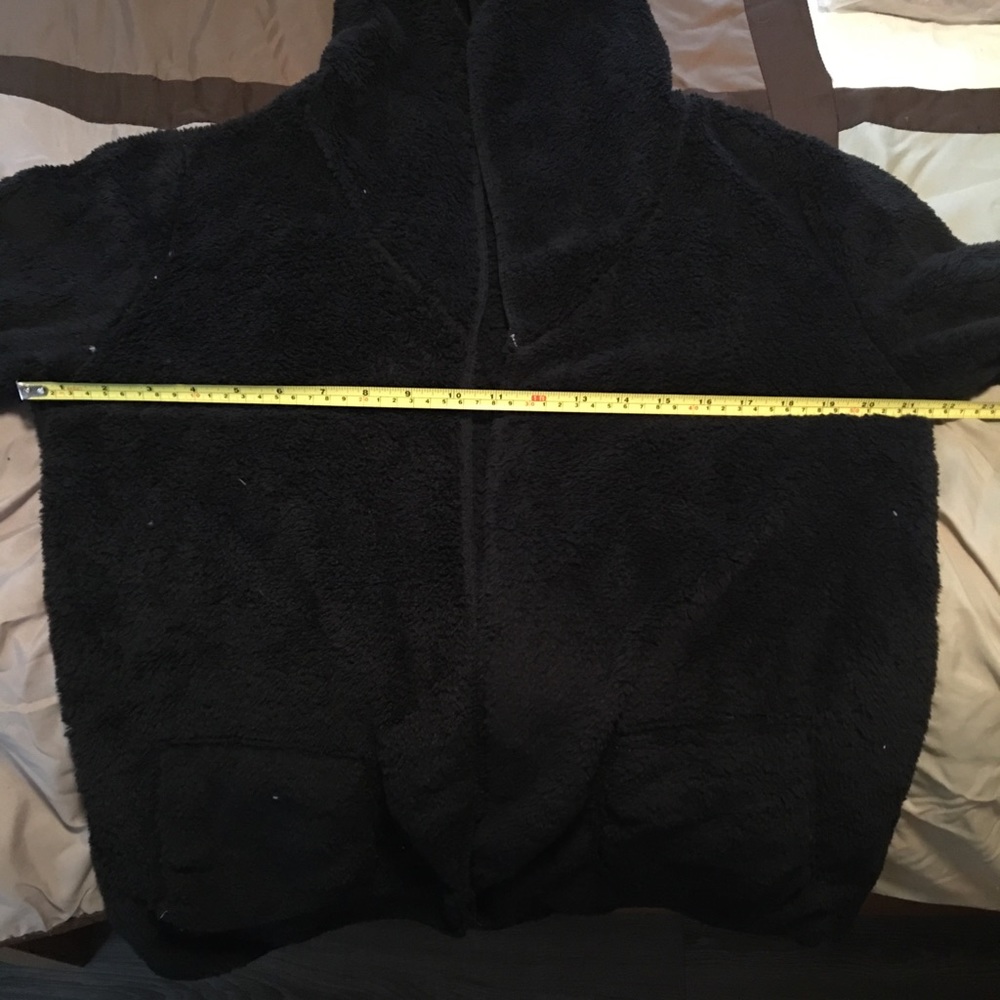 Fuzzy Hooded Cardigan Sweater - Picture 4 of 4